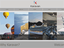 Tablet Screenshot of karavantravel.com